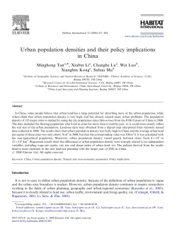 Urban population densities and their policy implications in China