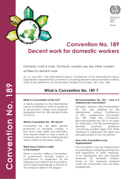 Convention No. 189