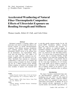 Accelerated Weathering of Natural Fiber