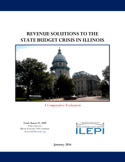 Revenue Solutions to the State Budget Crisis