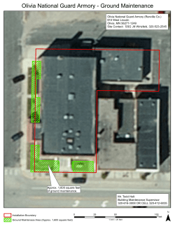 Olivia National Guard Armory - Ground Maintenance