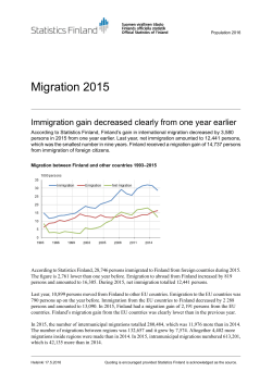 Migration 2015 - Tilastokeskus