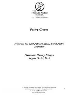CE Post Class Recipe-Pastry Cream