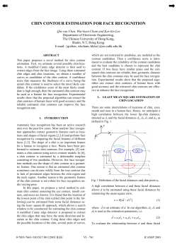 chin contour estimation for face recognition
