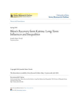 Biloxi`s Recovery from Katrina: Long