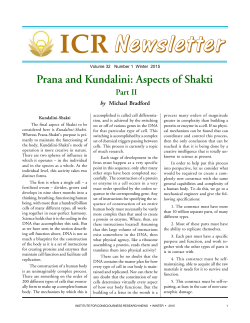 ICR-nl Winter2015 - Institute for Consciousness Research