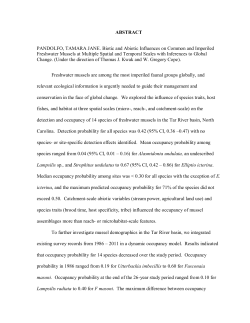 ABSTRACT PANDOLFO, TAMARA JANE. Biotic and Abiotic
