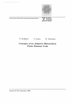 Concepts of an Adaptive Hierarchical Finite Element Code