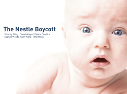 The Nestle Boycott