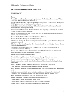 Bibliography, The Education Solution