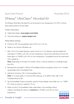 DNeasy&reg; UltraClean&reg; Microbial Kit