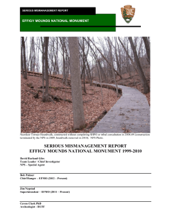 Serious Mismanagement Report Effigy Mounds National Monument