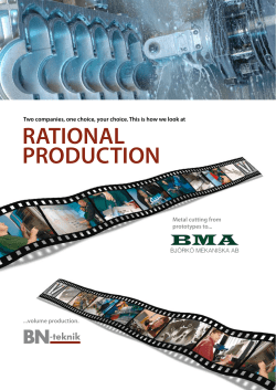 rational production - Bj&ouml;rk&ouml; Mekaniska AB