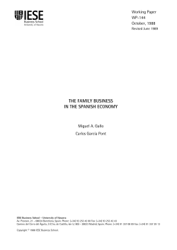 the family business in the spanish economy