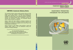 Investment Promotion Handbook for Diplomats