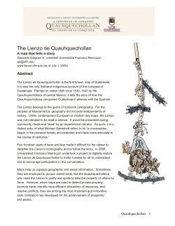 The Lienzo de Quauhquechollan - A map that tells a story