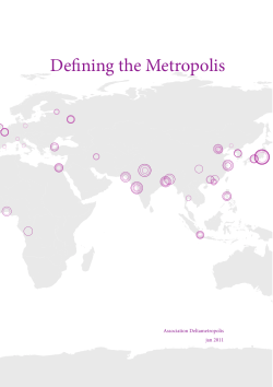 Defining the Metropolis - International Urban Development Association