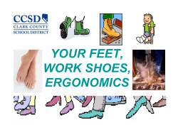 your feet, work shoes, ergonomics