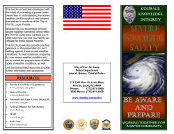 Severe Weather Safety - City of Port St. Lucie