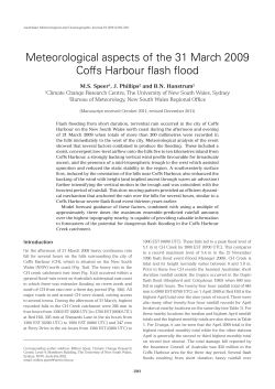 Meteorological aspects of the 31 March 2009 Coffs