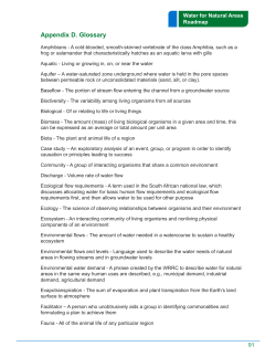 Appendix D. Glossary - Water Resources Research Center