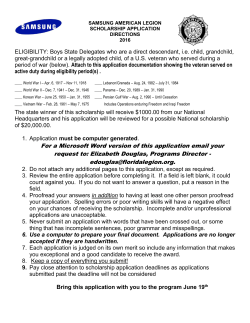 Samsung American Legion Scholarship