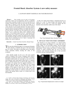 Frontal Shock Absorber System