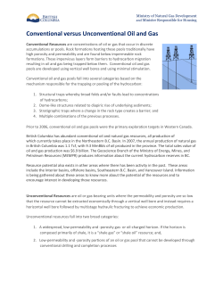 Conventional versus Unconventional Oil and Gas