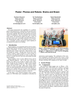 Poster: Phones and Robots: Brains and Brawn - bu people