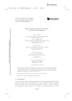 Finite p-groups with the least number of outer p