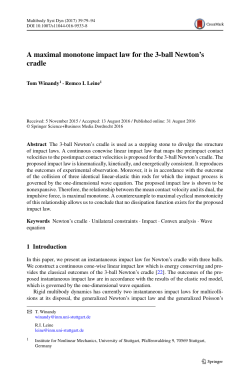 A maximal monotone impact law for the 3