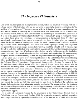 The Impacted Philosophers