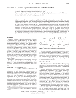 Mechanism of Cis/Trans Equilibration of Alkenes via Iodine Catalysis