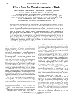 Effect of Dense Gas CO2 on the Coacervation of Elastin