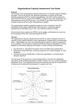 Spidergram Tool - Peer Learning Programme &ndash; PLP