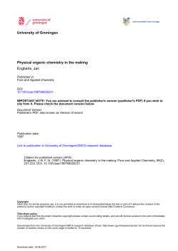 23 Physical Organic Chemistry in the Making Jan BFN