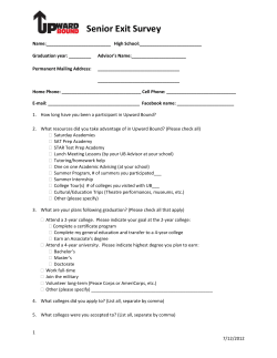 Senior Exit Survey