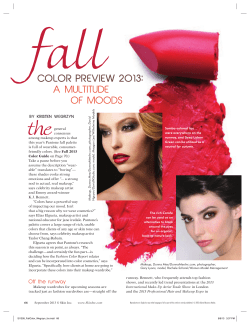 color preview 2013: a multitude of moods