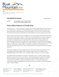 full press release. - Blue Mountain Community College