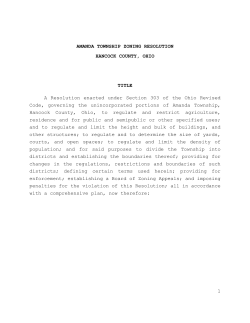 Amanda Township Zoning Resolution