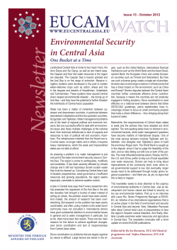 Environmental Security in Central Asia