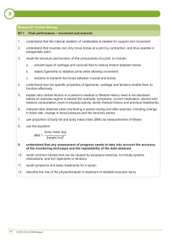 1. understand that the internal skeleton of vertebrates is