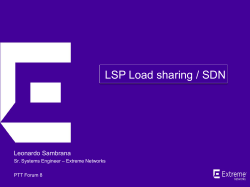MPLS LSP Loadsharing