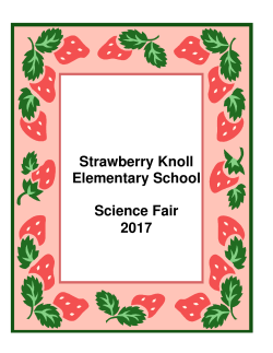 Science Fair Packet 2017 - Strawberry Knoll Elementary School