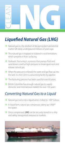 Liquefied Natural Gas (LNG) - Province of British Columbia