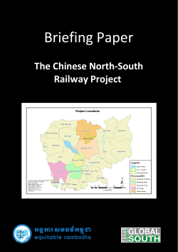 Cambodia-China Railway Development 2013 &ndash; English