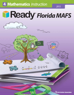 Ready Florida MAFS Instruction SB grade 4