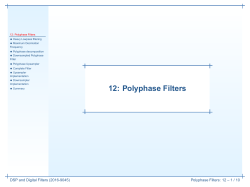 12: Polyphase Filters