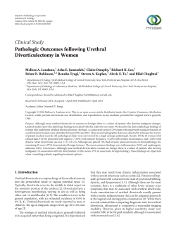 Pathologic Outcomes following Urethral Diverticulectomy in Women