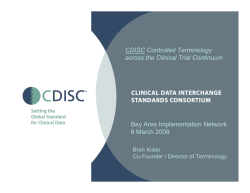 Meeting 080306 - Terminology - Bron Kisler